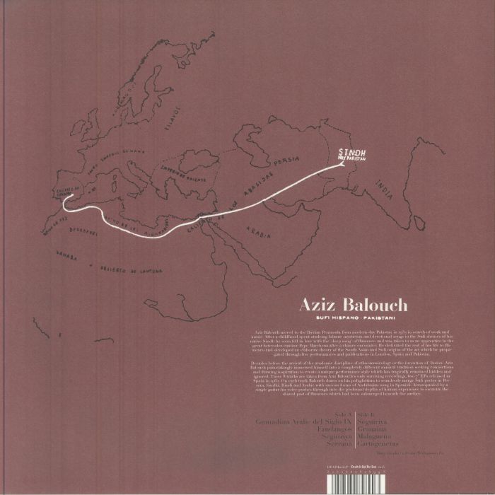 Aziz Balouch – Sufi Hispano-Pakistani (Expanded) (LP, Death Is Not The End, 2025) Back Cover