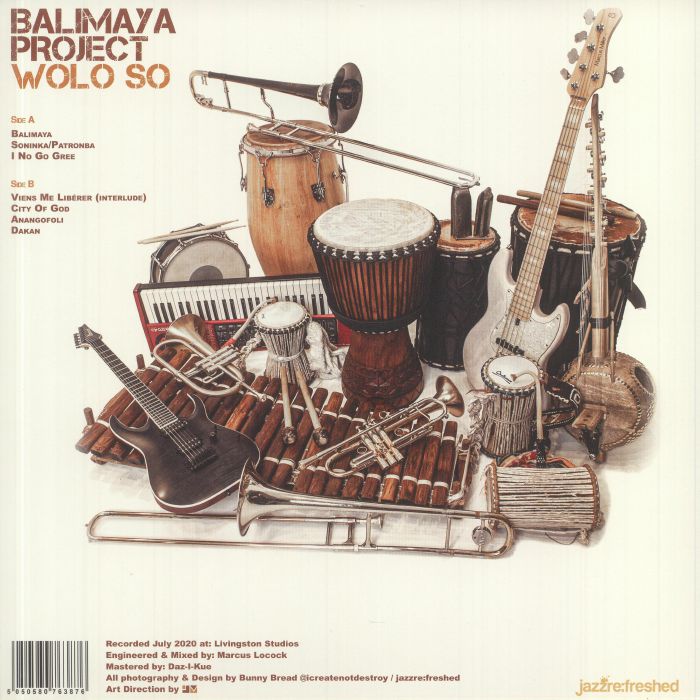 Balimaya Project – Wolo So (LP, Jazz Re:freshed, 2021) Back Cover