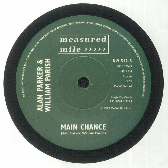 Basil Kirchin & Jack Nathan / Alan Parker & William Parish – Viva La Tamla Motown / Main Chance (7", Measured Mile, 2025) back cover