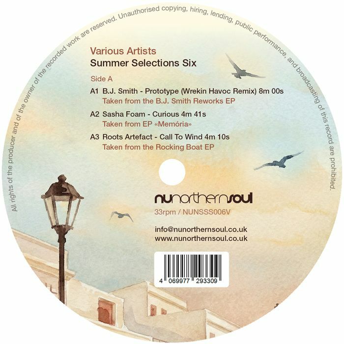 Bj Smith / Sasha Foam / Roots Artefact / Visions Of Light / Lonely Deckchair / Perth Lewis – Summer Selections Six (12", Nunorthern Soul, 2026) Back Cover