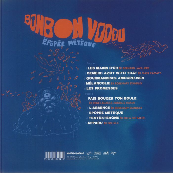 Bonbon Vodou – Épopée Métèque (LP, Heavenly Sweetness, 2025) Back Cover