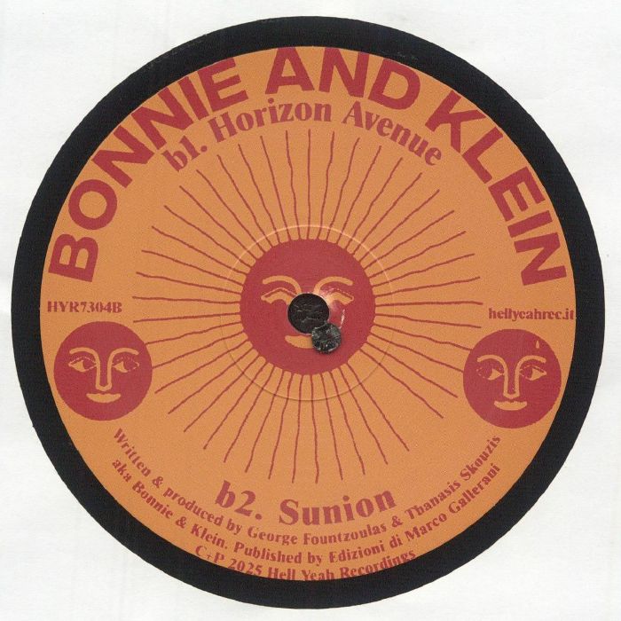 Bonnie & Klein – Glam Pulse (12", Hell Yeah Recordings, 2025) Back Cover