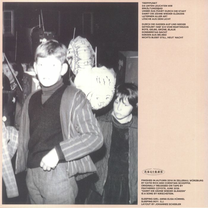 Brannten Schnüre – Geträumt Hab Ich Vom Martinszug (LP, Aguirre Records, 2022) Back Cover