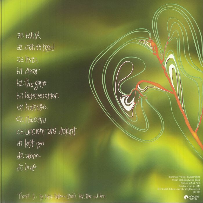 Cahl Sel – Traces (2xLP, Reflective Records, 2025) Back Cover