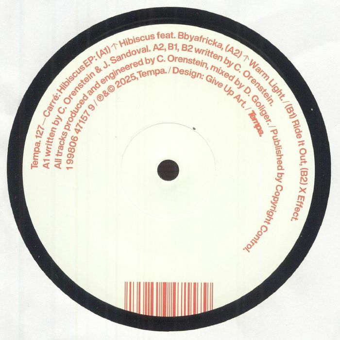 Carré – Hibiscus (12", Tempa, 2026) Back Cover