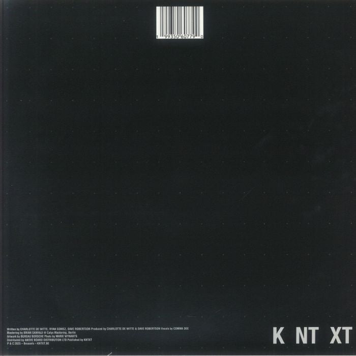 Charlotte De Witte Comma Dee – The Heads That Know (12", KNTXT, 2025) back cover