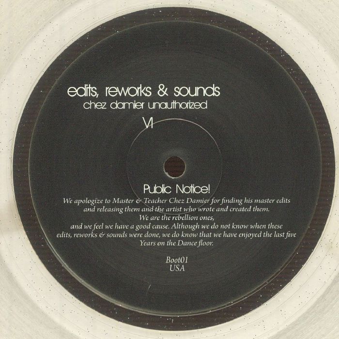 Chez Damier – Edits, Reworks & Sounds (Chez Damier Unauthorized) VI (12", Not On Label, 2024) Back Cover