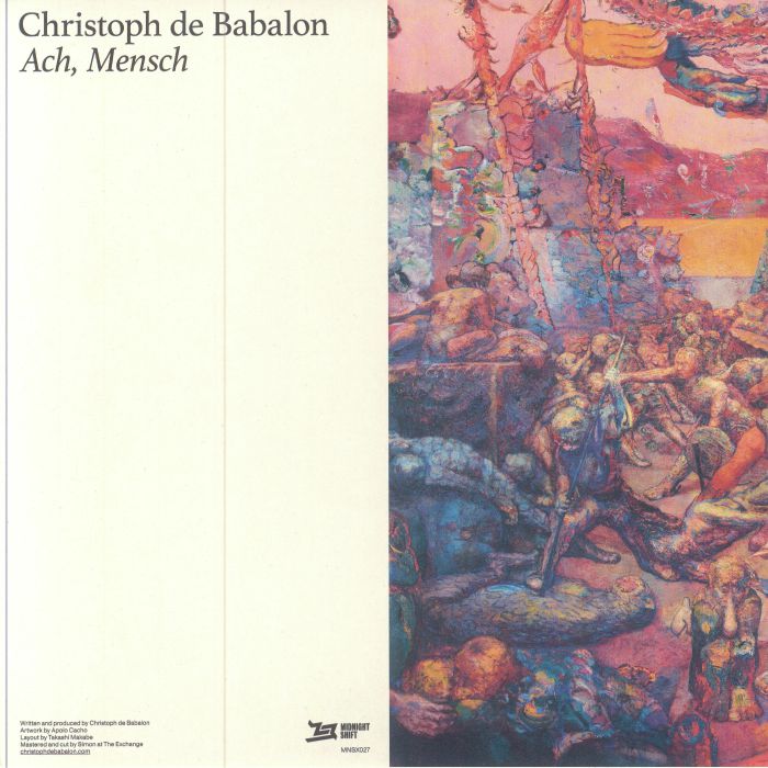 Christoph De Babalon – Ach, Mensch (12", Midnight Shift Records, 2024) Back Cover