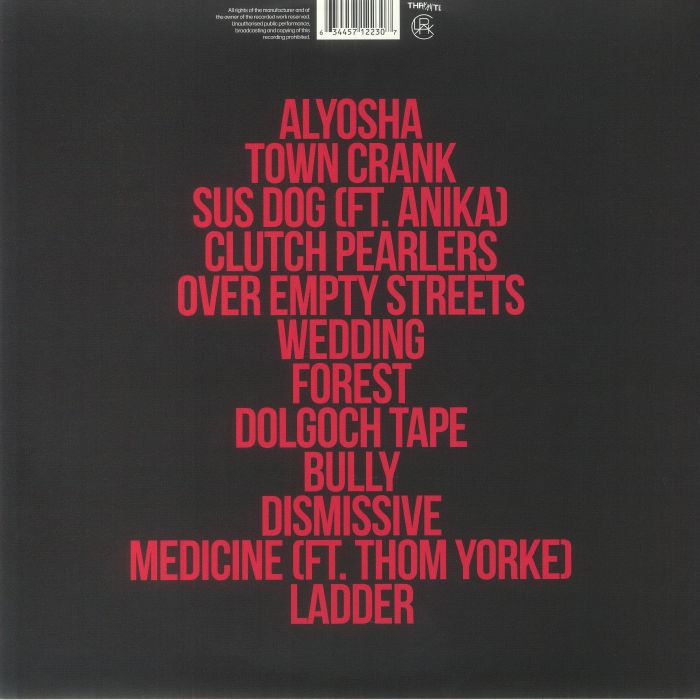 Clark – Sus Dog (2xLP, Throttle Records, 2023) Back Cover