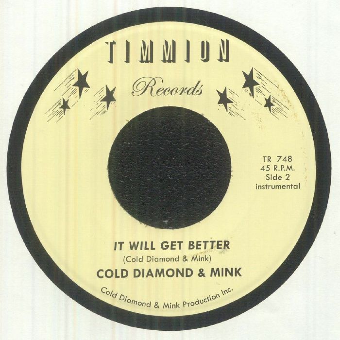 Cold Diamond & Mink – Trouble (Instrumental) (7", Timmion Records, 2023) Back Cover