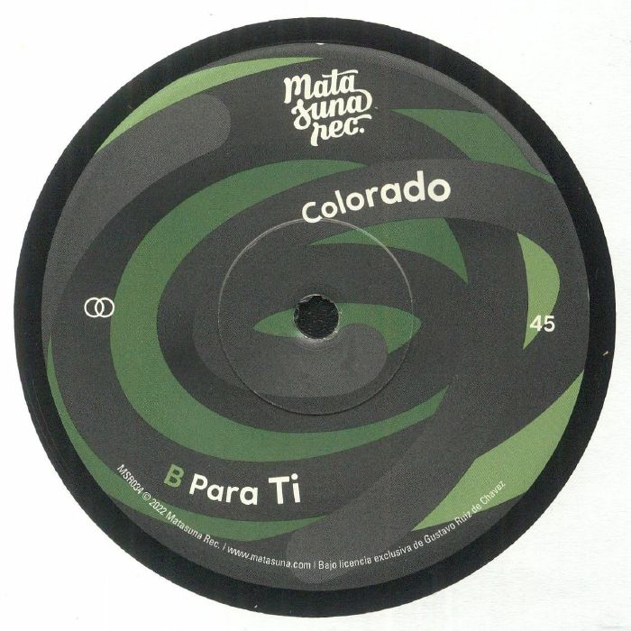 Colorado – Colorado (7", Matasuna Rec., 2022) Back Cover