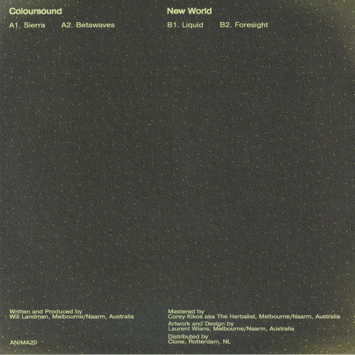 Coloursound – New World (12", Animalia, 2026) Back Cover