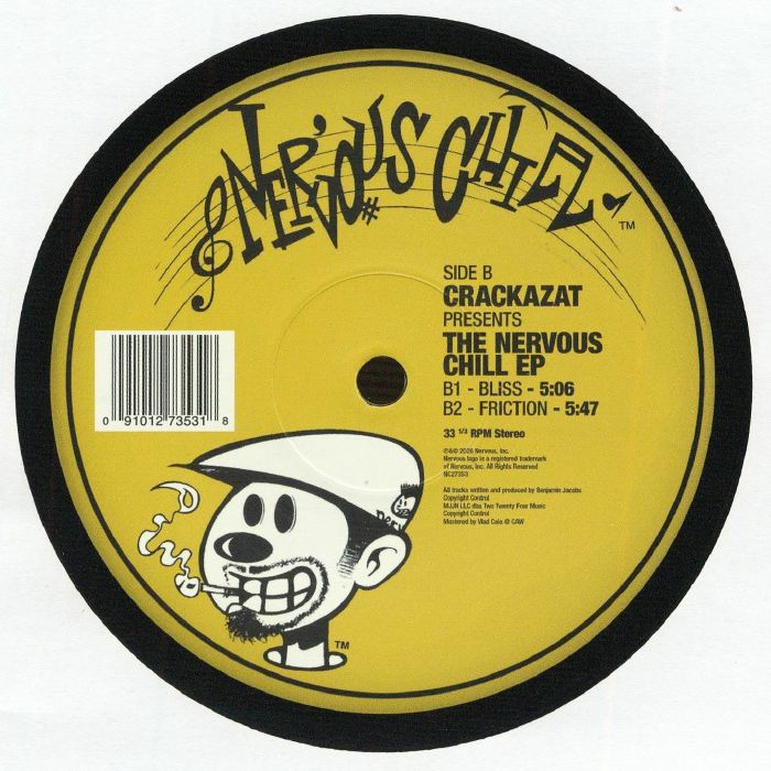 Crackazat – The Nervous Chill EP (12", Nervous Chill, 2026) Back Cover