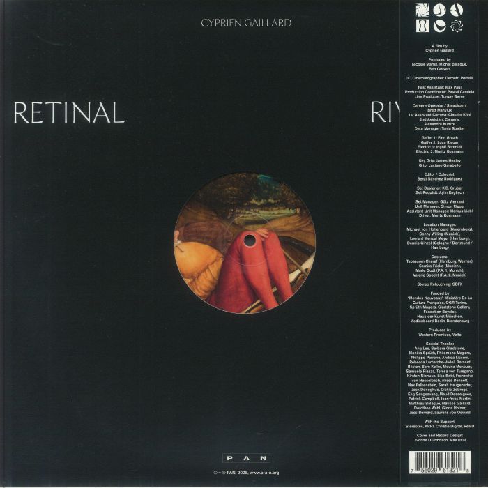 Cyprien Gaillard – Retinal Rivalry (LP, Pan, 2025) back cover