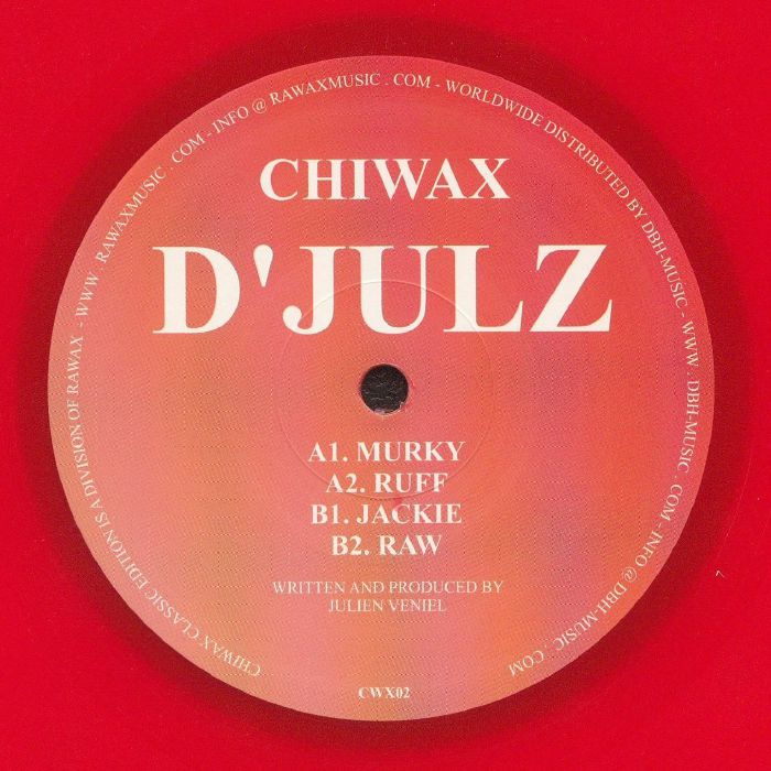 D'Julz – Raw Toolz 1 (12", Red, Chiwax, 2024) Back Cover