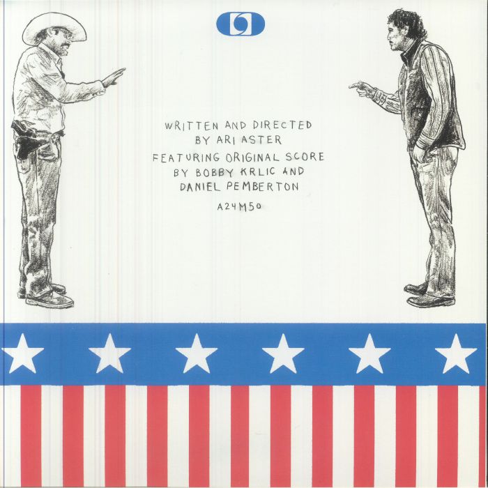 Daniel Pemberton , Bobby Krlic – Eddington (Original Motion Picture Soundtrack) (LP, Red/Blue Split, A24 Music, 2025) Back Cover