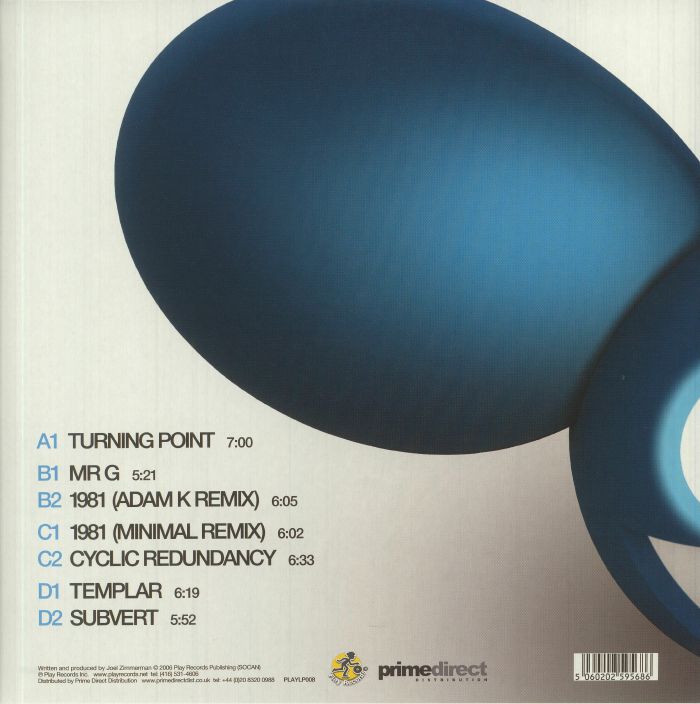 deadmau5 – Full Circle (2xLP, Silver, Play Records, 2022) Back Cover