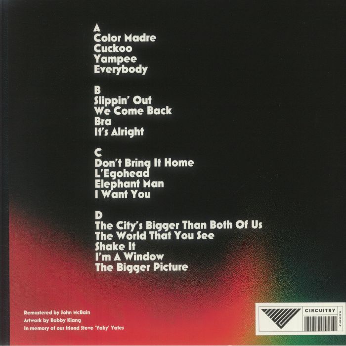 Delta – Slippin' Out (2xLP, Circuitry, 2025) Back Cover