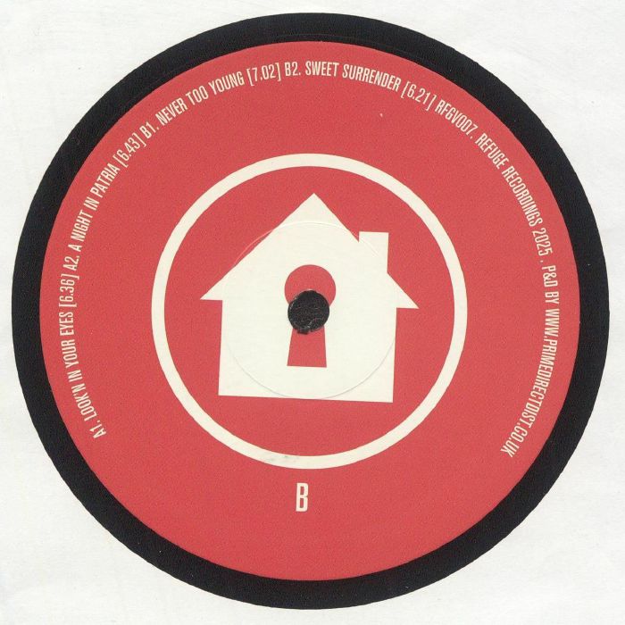 Demuir – Look'n In Your Eyes (12", Refuge Recordings, 2025) Back Cover