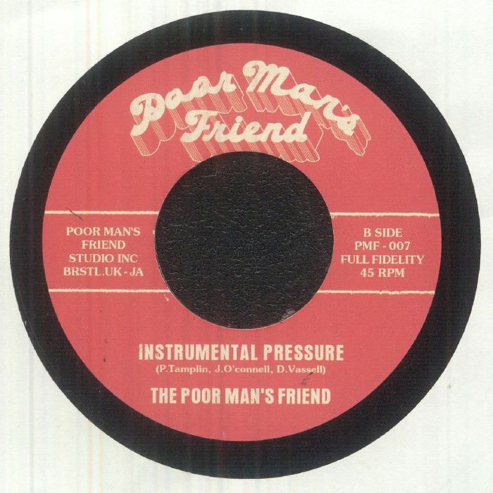 Dennis Walks / The Poor Mans Friend – What A Pressure (7", Poor Man's Friend, 2026) Back Cover