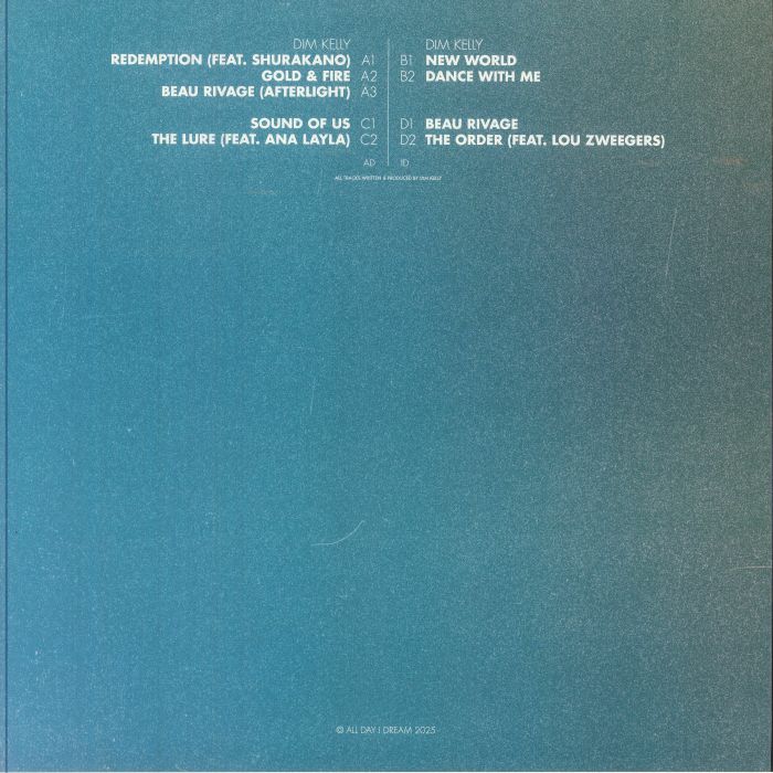 Dim Kelly – Beau Rivage (2x12", All Day I Dream, 2025) Back Cover