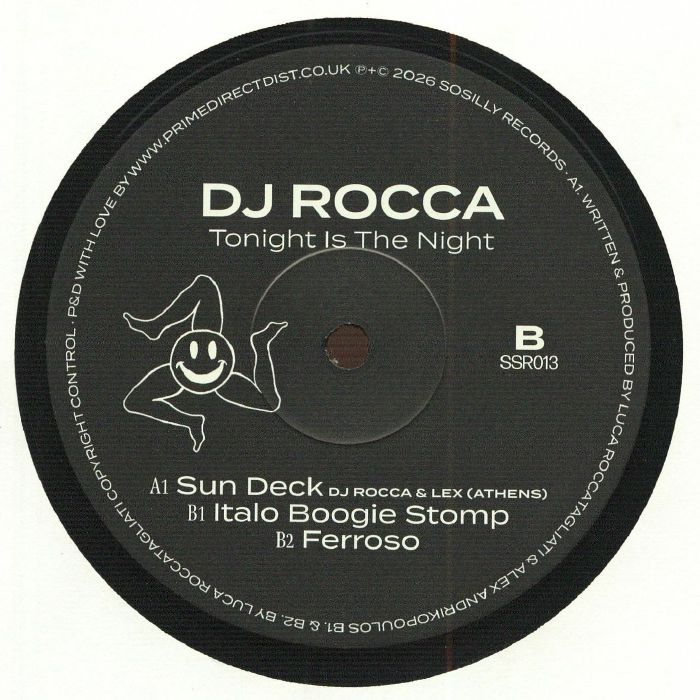 DJ Rocca – Tonight Is The Night (12", Sosilly Edits, 2026) Back Cover