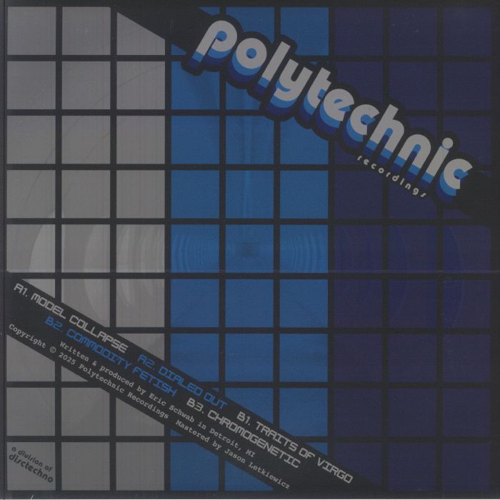 DJ Slush – Model Collapse EP (12", Polytechnic Recordings, 2025) back cover