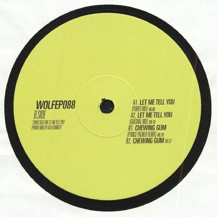 DJ Soch – Let Me Tell You EP (12", Wolf Music Recordings, 2026) Back Cover