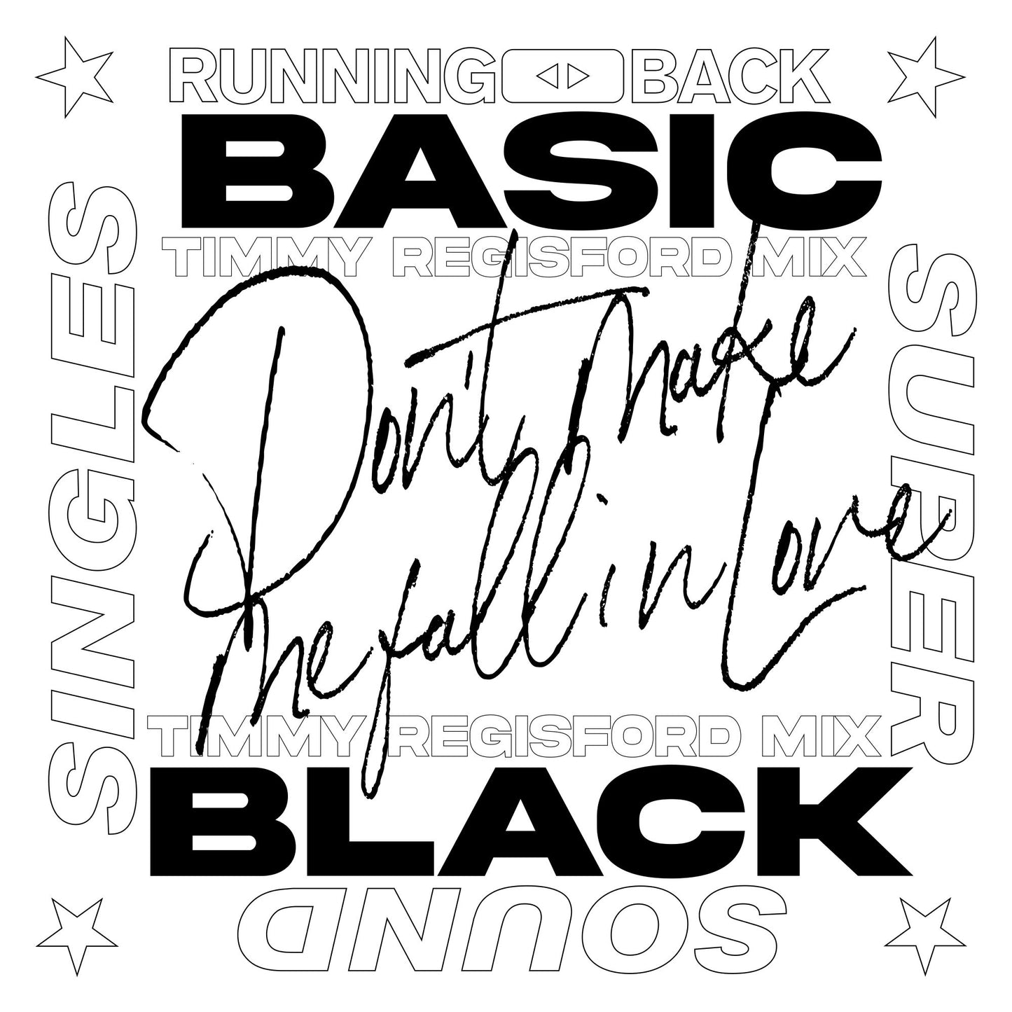 Basic Black - Don’t Make Me Fall In Love (12")