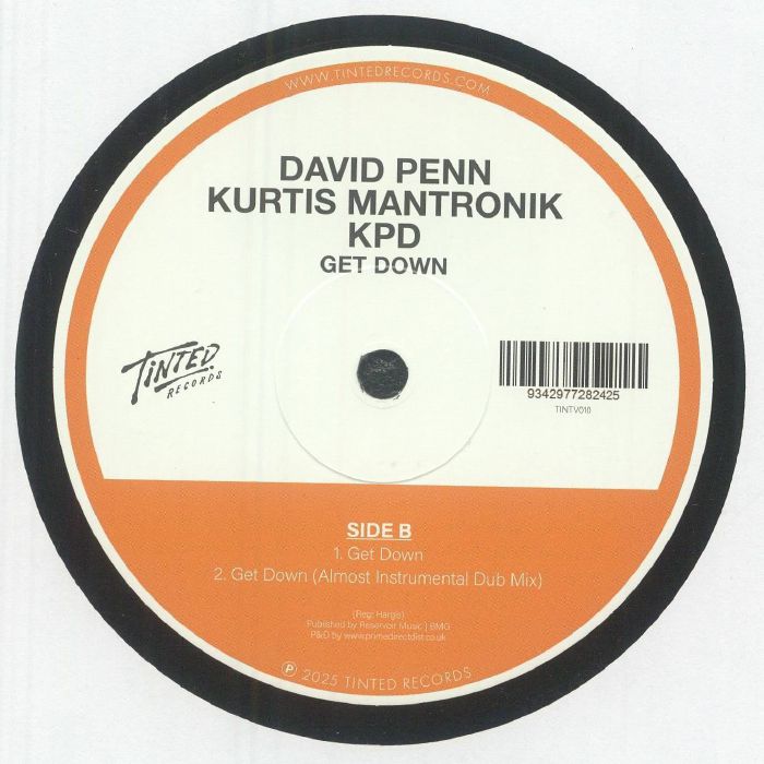 Dr Packer & Yogi & David Penn & Kurtis Mantronik & Kpd – Heavy Vibes / Get Down (12", Tinted Records, 2025) image 02