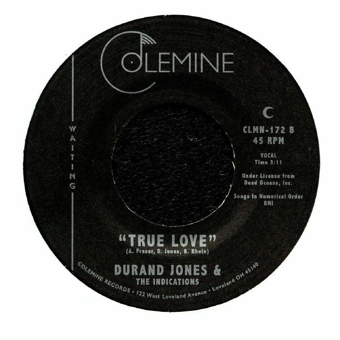 Durand Jones & The Indications – Don't You Know (7", Baby Blue, Colemine Records, 2019) Back Cover