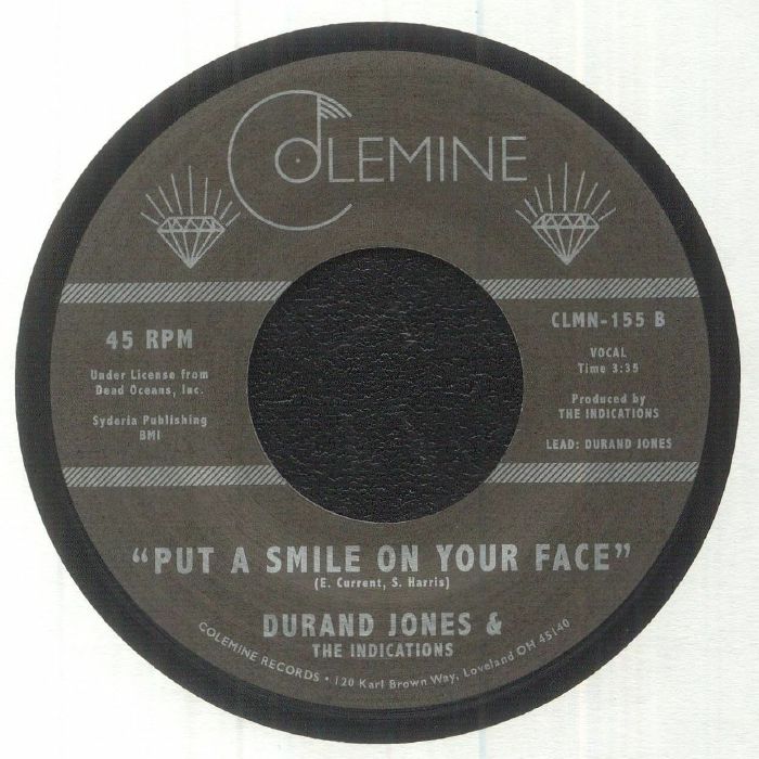 Durand Jones & The Indications – You And Me (7", Colemine Records, 2018) Back Cover