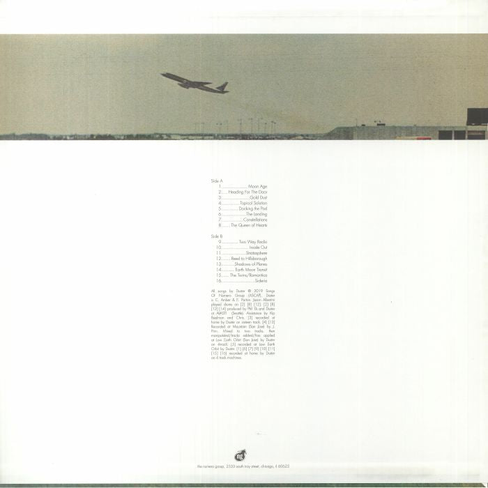 Duster – Stratosphere (LP, White, Numero Group, 2022) Back Cover