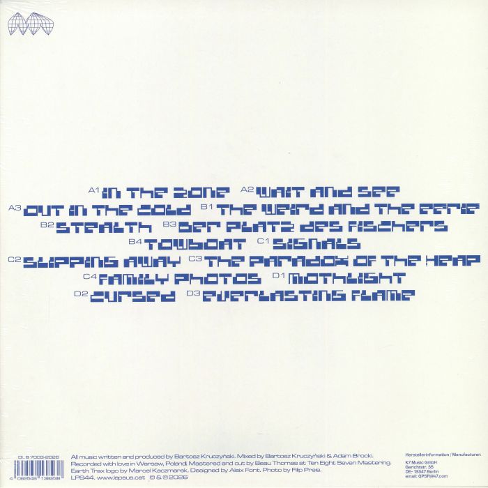 Earth Trax – Everlasting Flame (2xLP, Lapsus, 2026) Back Cover