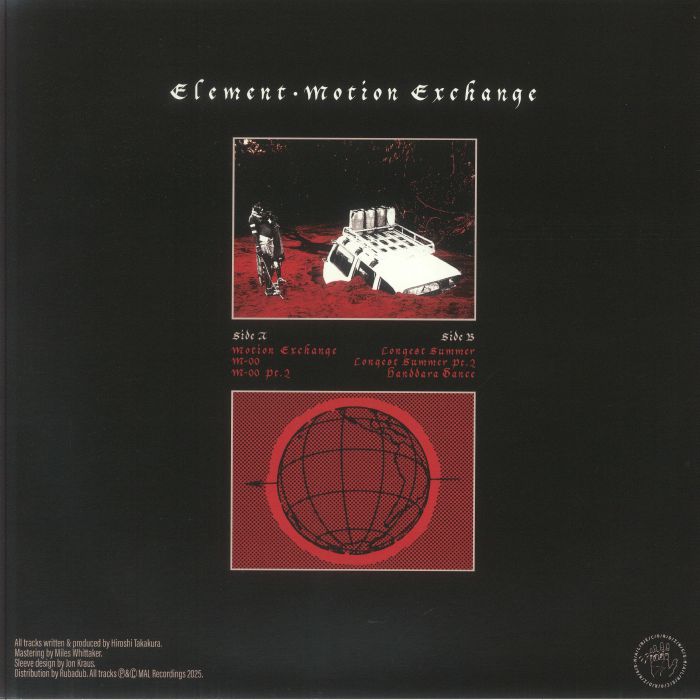 Element – Motion Exchange (12", MAL Recordings, 2025) Back Cover
