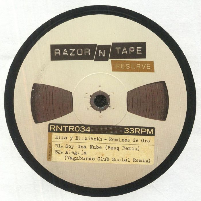 Elia y Elizabeth – Remixes De Oro (12", Razor-N-Tape Reserve, 2023) Back Cover