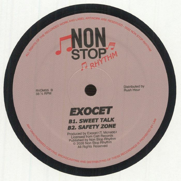 Exocet – Lethal Weapon (12", Non Stop Rhythm, 2026) Back Cover