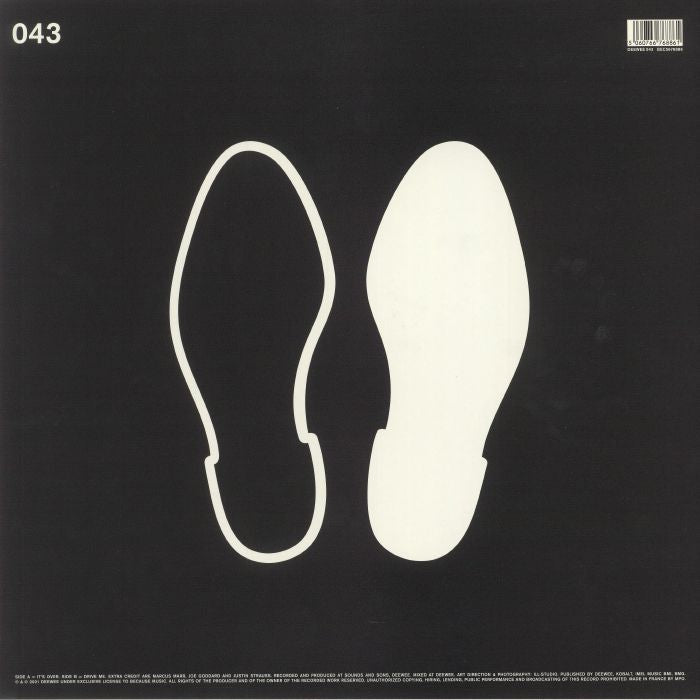 Extra Credit – It's Over (12", Deewee, 2021) Back Cover