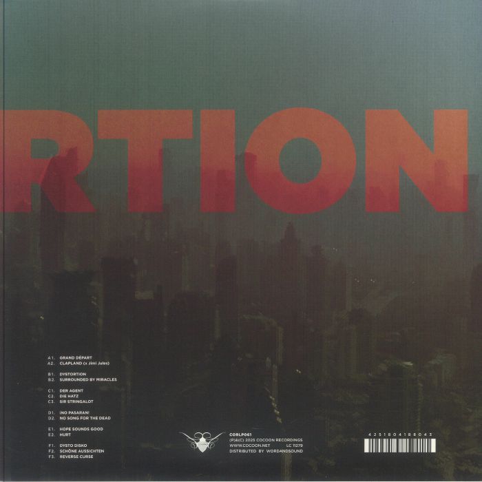 Extrawelt – Dystortion (3x12", Cocoon Recordings, 2025) Back Cover