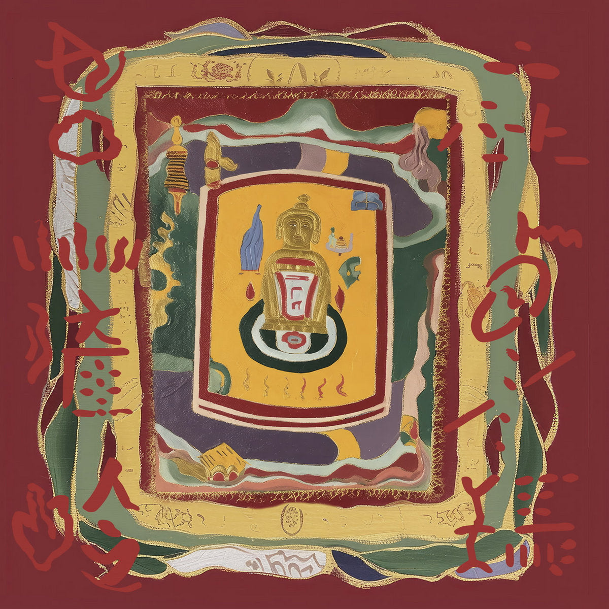 Howie Lee – At The Drolma Wesel-Ling Monastery (LP, Mais Um, 2024) Front Cover