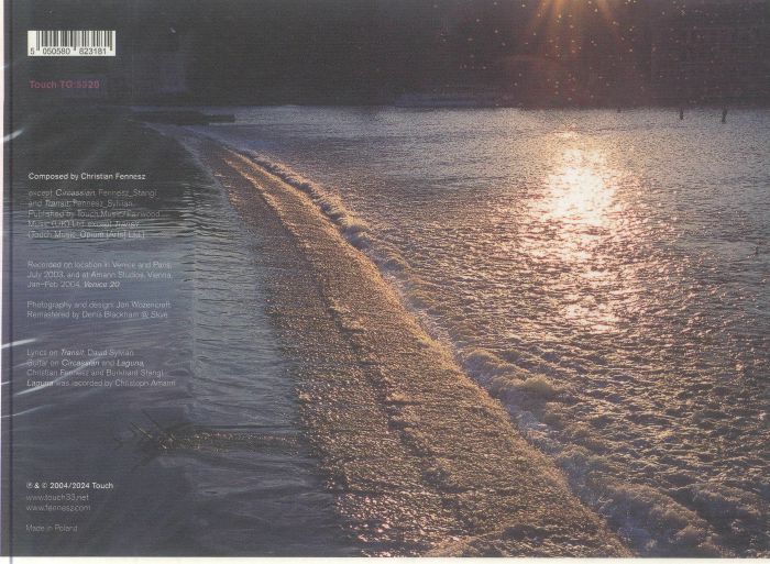 Fennesz – Venice 20 (CD, Touch, 2024) Back Cover