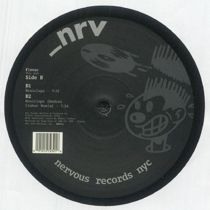 Firesc – Nrv011 (Incl. Andrei Ciubuc Remix) (12", _NRV, 2026) Back Cover