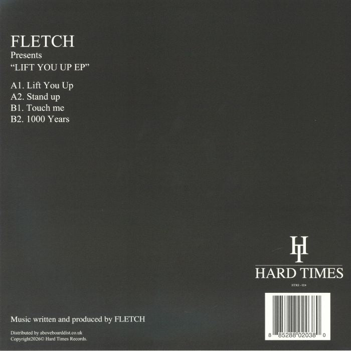Fletch – Lift You Up (12", Hard Times, 2026) Back Cover