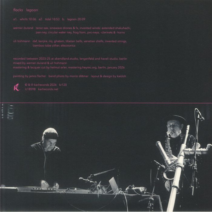 Flocks – Lagoon (LP, 180g, Karlrecords, 2026) Back Cover
