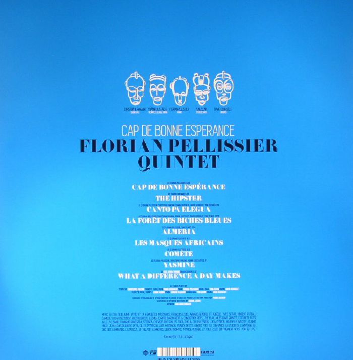 Florian Pellissier Quintet – Cap De Bonne Espérance (2xLP, Heavenly Sweetness, 2016) Back Cover