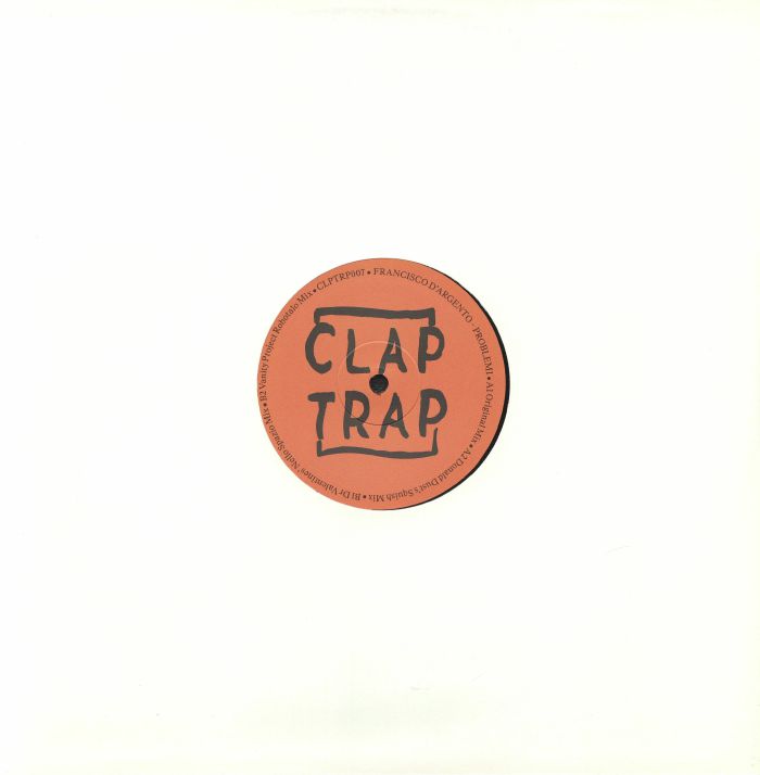 Francisco D'ARGENTO – Problemi (12", Claptrap, 2026) Back Cover