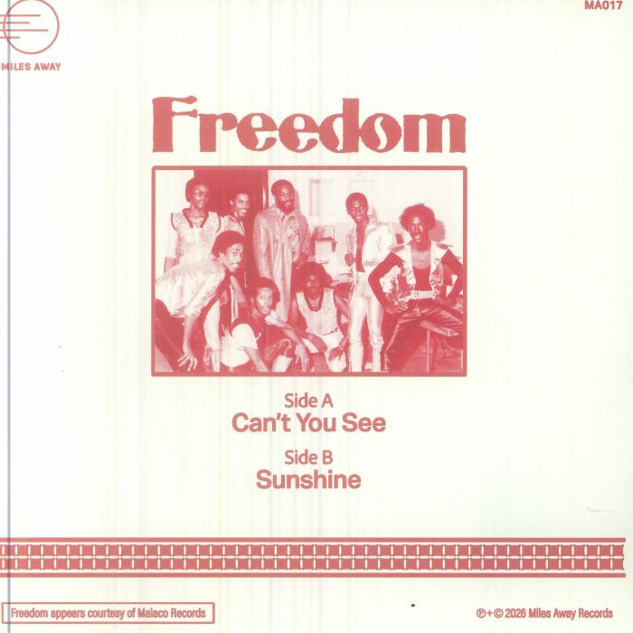Freedom – Can't You See (7", Miles Away, 2026) Back Cover