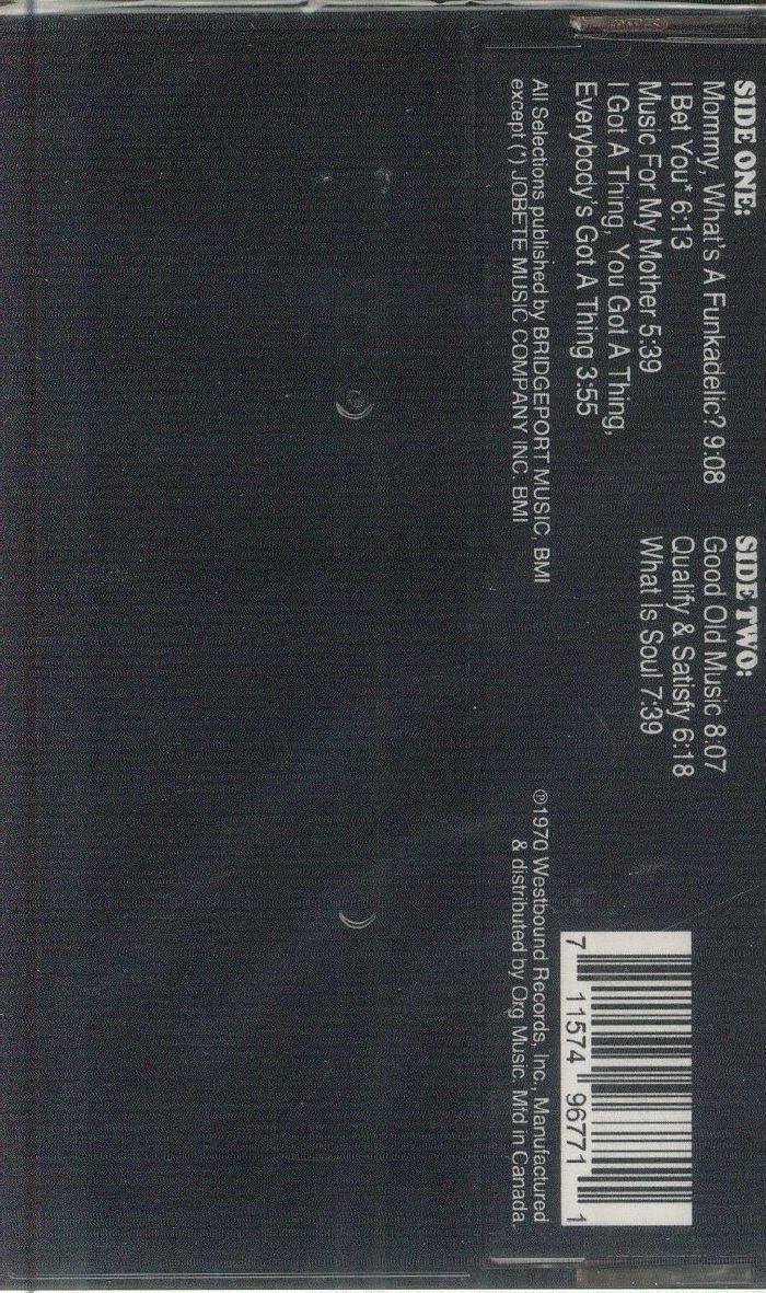 Funkadelic – Funkadelic (Cassette, Westbound Records, 2025) Back Cover