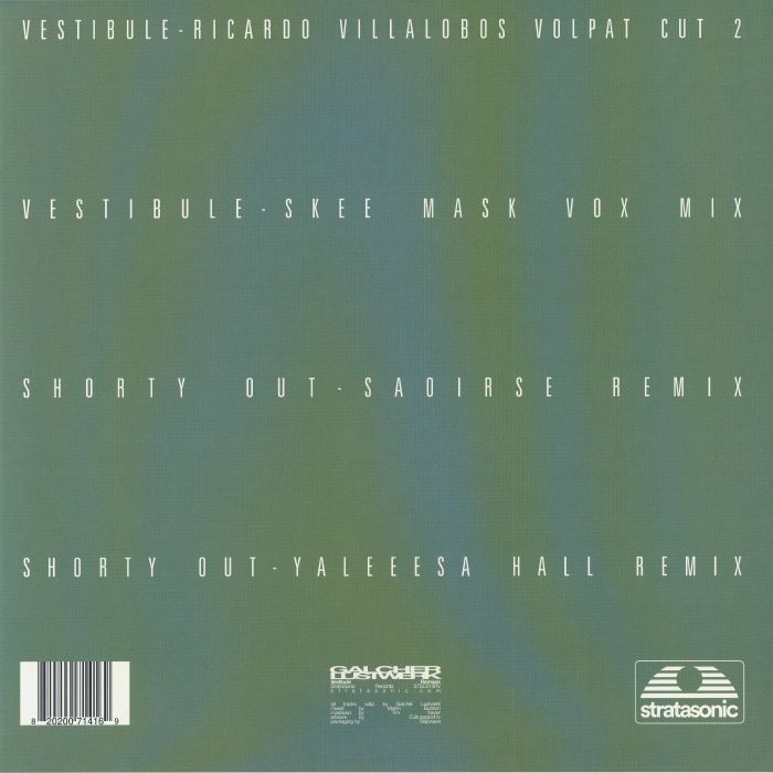 Galcher Lustwerk – Vestibule (Remixes) (12", Stratasonic, 2026) Back Cover
