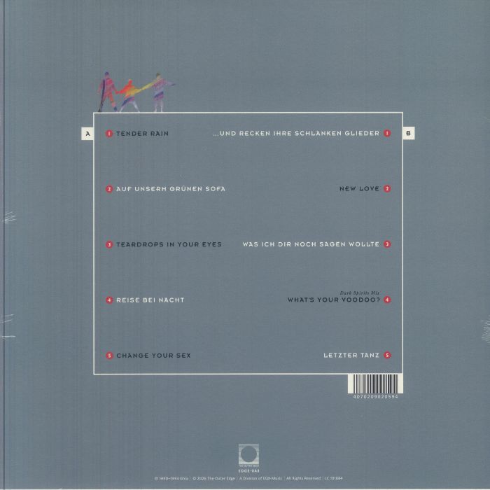 Ghia – Tender Rain (LP, The Outer Edge, 2026) Back Cover